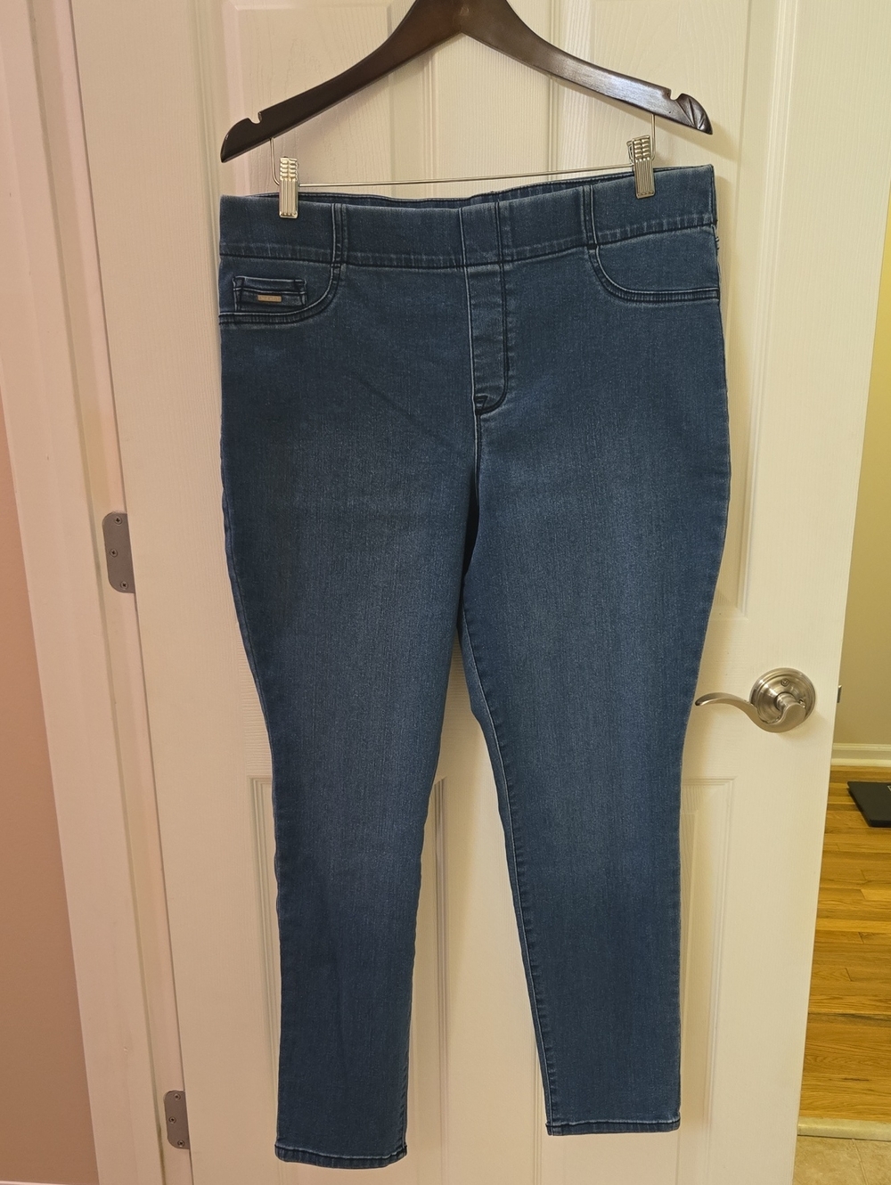 Nine West Dark Blue Pull-On Jeans
